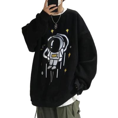 China Anti-Wrinkle Street Men's College Style Loose Sweatshirts Refine Custom High Quality Hoodie Sweatshirts For Men for sale