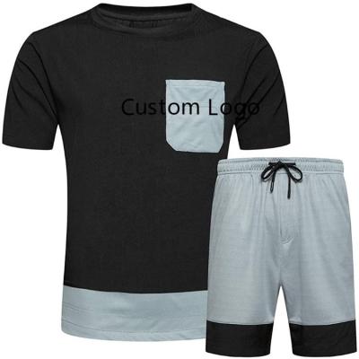 China Short Sleeve Clothing Set Mesh Sports Short-Sleeved T-Shirts With Pocket Summer Equipment Shorts Two Piece Set for sale