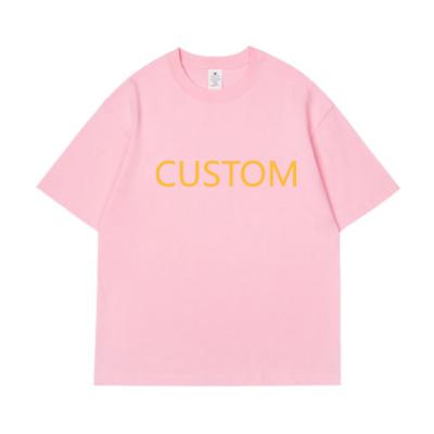 China 200g cotton 200g cotton quality printing t-shirt drop shoulder empty design t-shirt custom made t-shirts for sale