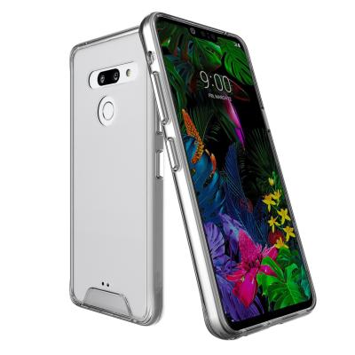 China Full Cover Space Crystal Hard Back Shockproof Mobile Phone Case Bags For LG G7 V40 G8 V50 Mobile Case Cover For LG for sale