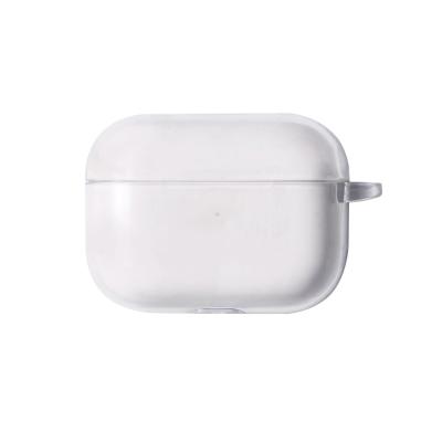 China New Clear Transparent Clear White Case Earphone Protective Cover For Airpods pro With Anti Lost Hook for sale