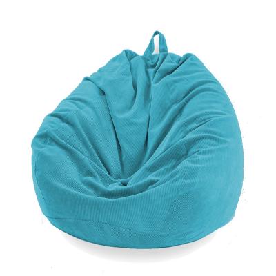 China Soft Corduroy Fabric Removable Cover Kid Adult Spinning Lounge Chairs Lazy Sofa Bean Bag Chair Cover for sale