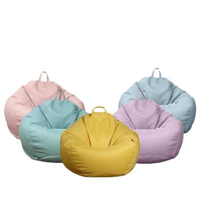 China Pilou Removable Water Drop Shape Lounge Spinning Canvas Bag Chairs Lazy Sofa Bean Bag Chair Cover for sale