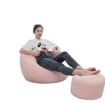 China High Quality Velvet Cotton Spinning Lounge Chairs Child Adult Kids Sofa Bean Bag Chair Cover for sale