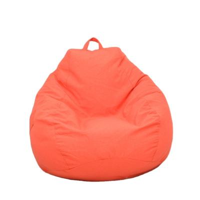 China Bean Bag Adult Cotton Canvas Fabric Living Room Bag Chair Kid Bean Bag Chair Child Sofa Rotating Lazy Cover for sale