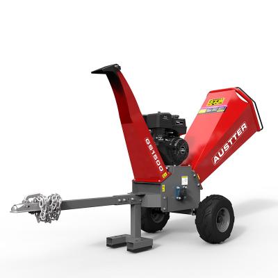 China Professional Farms OEM Source Factory High Efficiency 15HP Gasoline Engine Powered ATV Branch Towable Wood Chipper for sale