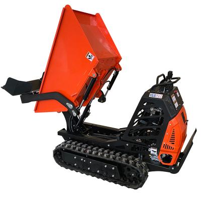 China Austter 500kgs Gasoline Mini Dumper Rubber Tracked Crawler From Farms OEM Manufacturer for sale