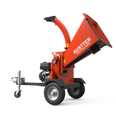 China Truss Austter 15hp Gasoline Engine Electric Start Wood Cutter Machine For Chipping Tree Branches Wood Log for sale