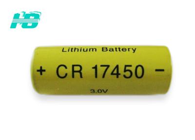 China tipo descartável CR17450 do dióxido do manganês das baterias de lítio de 3V 2000mAh à venda