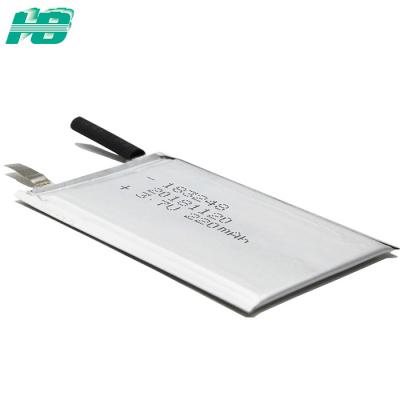 China 1.8mm Ultra Thin Lithium Battery 200mah 3.7 Volt 183248 500 Times Cycle Life for sale