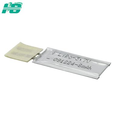 China 15mah 3.7v Ultrathin Rechargeable Lithium Polymer Batteries Custom Design for sale