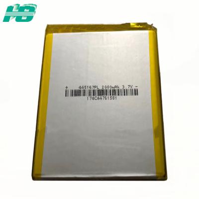 China 445167 kundenspezifische Lithium-Polymer-Batterie, dreifache Lithium-Batterie 2000mah 3.7v zu verkaufen