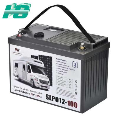 中国 太陽再充電可能な12V 100Ahのリチウム鉄の隣酸塩電池 販売のため