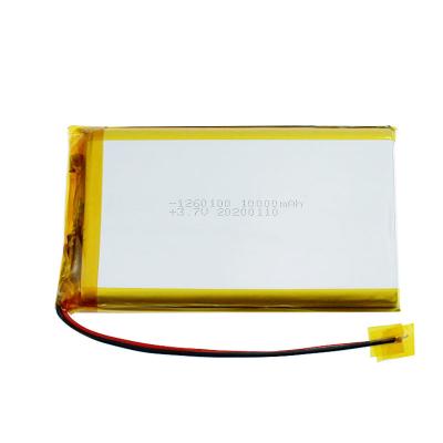 China 1260100 3,7 baterias de lítio recarregáveis da bateria de íon de lítio de V 10000mah à venda