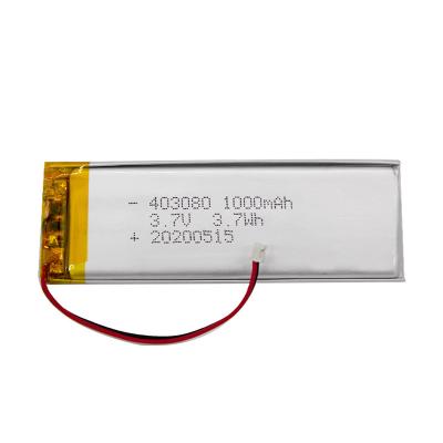 China 403080 Li Polymer Battery For Epidemic Prevention Equipment 1000mah 0.2C for sale