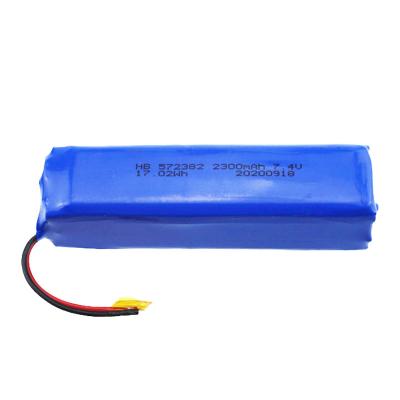 China Batería de encargo de la batería del polímero de litio de la HB 7.4V 572382 2300mAh 17.02Wh en venta