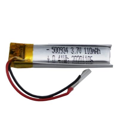 China Batería de encargo del polímero de litio de la batería 3.7V 500934 110mAh 0.41Wh de la HB en venta