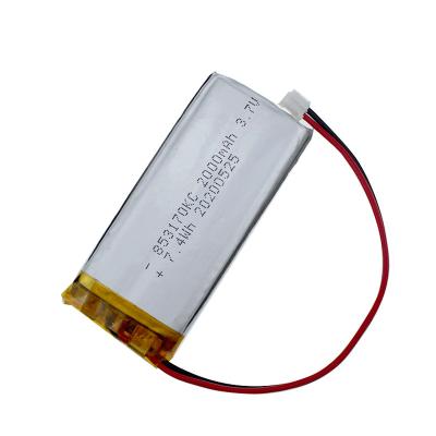 China HB Custom Battery 3.7V 853170 2000mAh Lithium Polymer Battery en venta