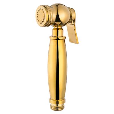 China Without Needles Bathroom Faucet Accessories Bidet Sprayer Shattaf Muslims Shower Luxury Golden Jet for sale