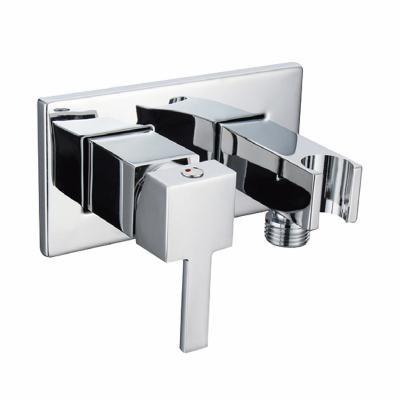 China Popular Sliding Barless In The Wall Shower Faucet Body Brass Valve Concealed Bath Shower Mixer Square Needle Enclosed Shower Body for sale