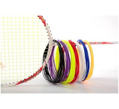 China Factory excellent striking sound badminton rackets strings 0.67mm tension with different color can mixed sales for sale