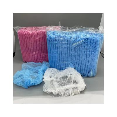 China Sustainable Design Unique White Nonwoven Fabric 100 Environmentally Friendly Shower Cap for sale