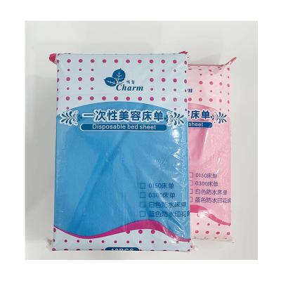 China Disposable Sheets Table Hotel Beauty Salon Massage Sheet Breathable And Soft Nonwoven Thick Sheets for sale