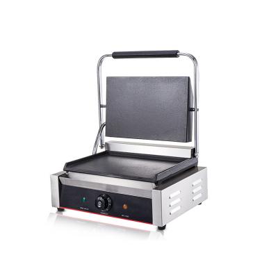 China Household Professional Single Head Touch Grill Panini Sandwich Toast Commercial Electric Flat Full Touch Panini Griddle Machine for sale