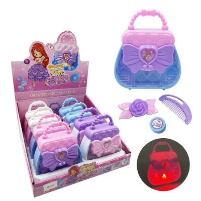 China Cartoon Toys JollySweets Lightning Princess Suitcase With Small Plastic Toy Accessories And Candy for sale