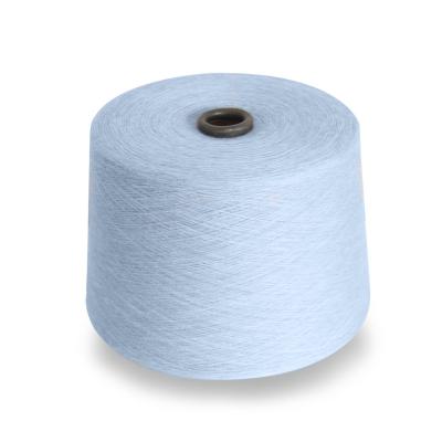 China Customizable Designed Light Blue 100% Combed Cotton Huafu Brand Blend Knitting Yarn for sale