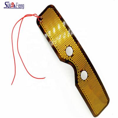 China Industrial Heating Parts Temperature Controlled Transparent Kapton Film Heater Eye Mask Heating Element for sale