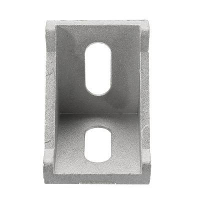 China 2022 Wholesale New Arrival Aluminum CNC Guoyao Aluminum Profile T Connector Corner Accessories For T Slot Profile Parts for sale