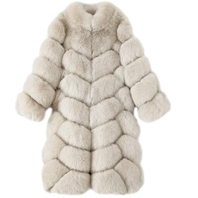 China Anti-Wrinkle Coat Luxury Classic Long Styles Custom Size Fox Fur Jackets Men Fur Coat Real Fox Fur Coat for sale