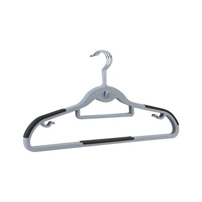 China Southwest Wholesale Custom Plastic Suit Shoulder Anti-Slip Rubber Clothing Hangers for sale