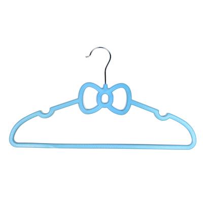 China Save Space High Quality Eco-friendly Customized Plastic Bow Hanger Decorations Suit Hanger For Clothes for sale