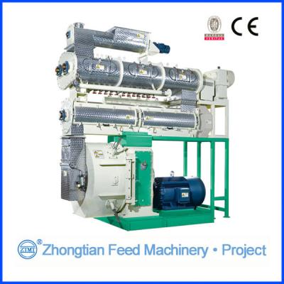 China Heavy Duty Livestock / Wood Feed Pellet Mill With Stainless Steel Conditioner SZLH400 for sale