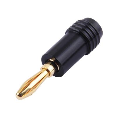 China Vnew Audio Video Adapter High End Black Gold Plated Banana Plug Connectors for sale