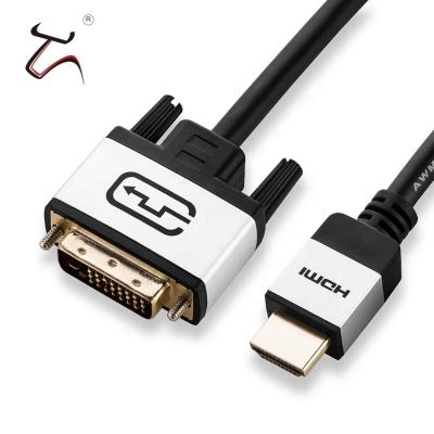 China Hot sale 24k new cheap design COMPUTER Vnew factory price hdmi male to DVI male cable for PS3 PS4 HDTV project computer for sale