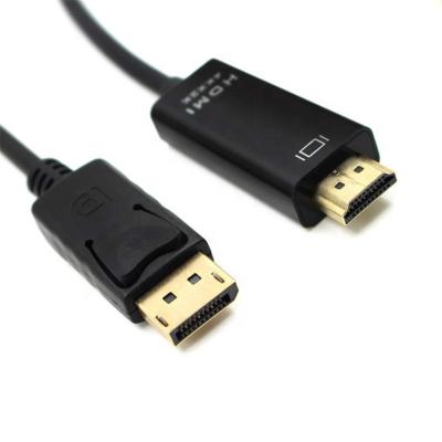 China Top Selling Multimedia Vnew 1080P 1.8m Displayport DP to HDMI Adapter Cable Male to Male 4K 60Hz Gold Plated Cord for sale