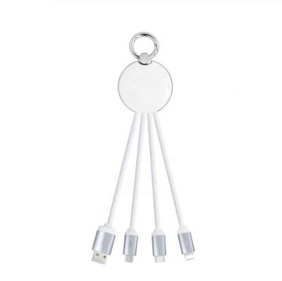 China Vnew Multifunctional MP3/MP4 Player Retractable Key Chain 3 in 1 usb 3.0 to 8pin /Type C/Micro usb cable for mobile phone for sale