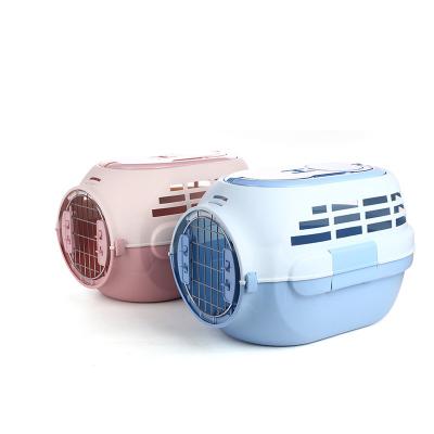 China Breathable Colorful Pet Air Box Cat and Dog Aviation Pet Air Mail Outbox Animal Cage for sale