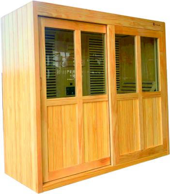 China Outdoor Computer Control Panel Sauna Room Steam Bath And Recliner Sauna Workout Wooden Sauna Room for sale