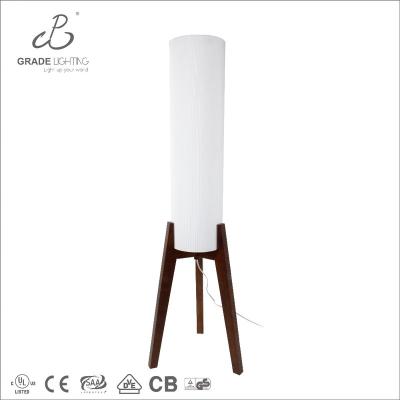 China Modern Three Leg Tripod Design Tripod Design Floor Lamp New Designer Modern Walnut Floor Standing Lamp With Paper Shade for sale