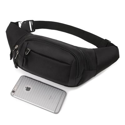 China Wholesale Breathable Running Single Nylon Oblique Sports Waist Bag Mobile Phone Bag Customized Waist Bag for sale