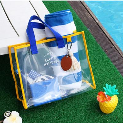 China New Fashion Style PVC Transparent Bag Transparent Bag Handbag Waterproof Portable PVC Transparent Bag for sale