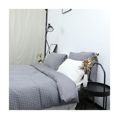 China 2021 New Style Waffle Duvet Cover Eco-friendly Nondisposable Cotton Duvet Cover Set Bamboo for sale