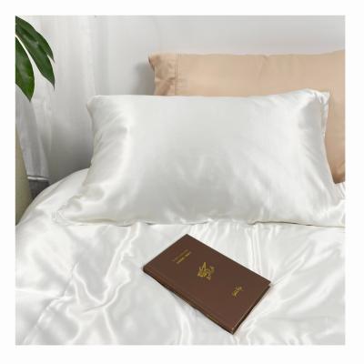 China Cooling Wholesale 100% Silk Non-disposable Soft Sheets Household Sheets Bedding Sets Luxury Queen Size Silk Sheet Set for sale