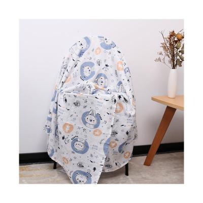 China Natural Cotton Folded Super Soft Wrap Blankets Muslin Baby for sale