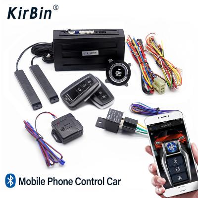 China Car Alarm With Smart Keyless Control PKE Entry Phone APP Phone Ignition Start Stop Car Alarm System Remote Start Stop Engine Central Locking Car for sale