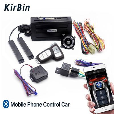 China APP Control Car Alarm System Car Remote Start Engine Remote Start Kit Mobile Phone APP Control Car Push Start System for sale